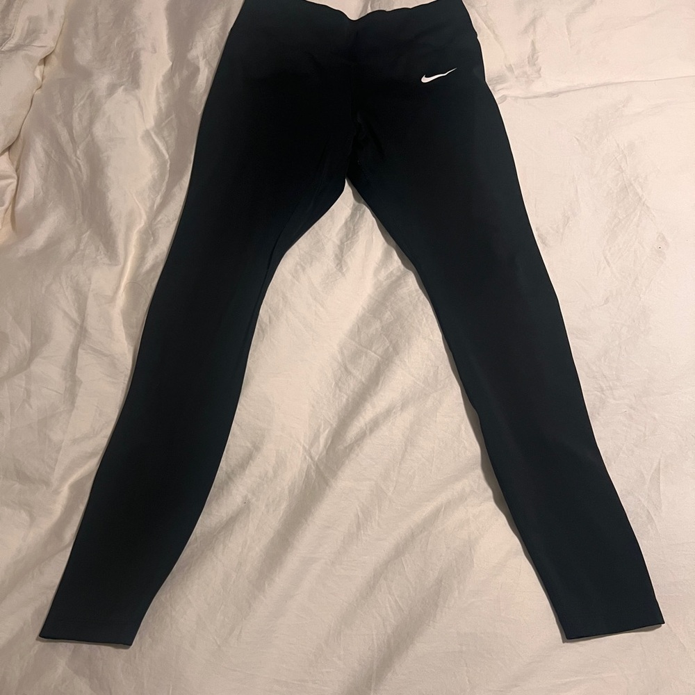 Nike Black Leggings with White Swoosh
